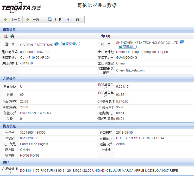 海关数据,进出口数据,进口数据,PA真人国际,贸易,哥伦比亚